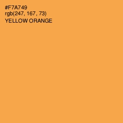 #F7A749 - Yellow Orange Color Image