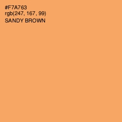 #F7A763 - Sandy brown Color Image