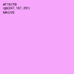 #F7A7FB - Mauve Color Image