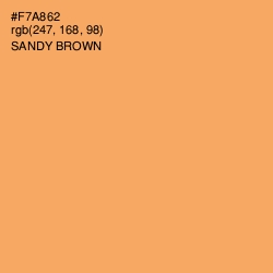 #F7A862 - Sandy brown Color Image