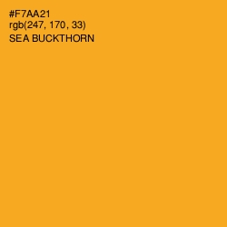 #F7AA21 - Sea Buckthorn Color Image