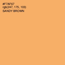 #F7AF67 - Sandy brown Color Image