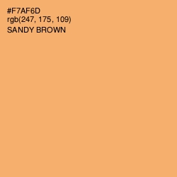 #F7AF6D - Sandy brown Color Image
