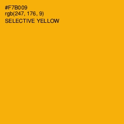 #F7B009 - Selective Yellow Color Image