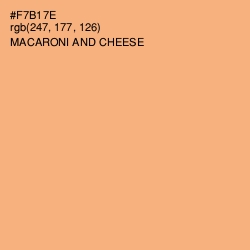 #F7B17E - Macaroni and Cheese Color Image