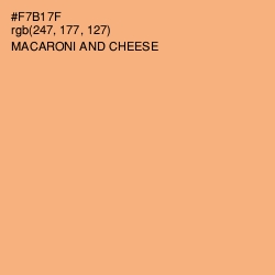 #F7B17F - Macaroni and Cheese Color Image