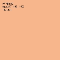 #F7B68C - Tacao Color Image