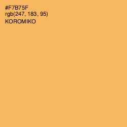 #F7B75F - Koromiko Color Image