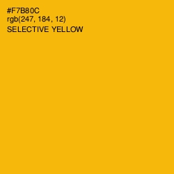 #F7B80C - Selective Yellow Color Image