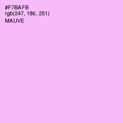 #F7BAFB - Mauve Color Image