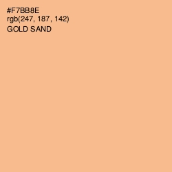 #F7BB8E - Gold Sand Color Image