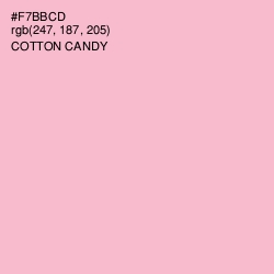 #F7BBCD - Cotton Candy Color Image