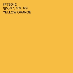 #F7BD42 - Yellow Orange Color Image