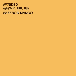 #F7BD5D - Saffron Mango Color Image