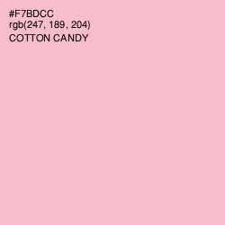 #F7BDCC - Cotton Candy Color Image