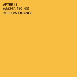 #F7BE41 - Yellow Orange Color Image