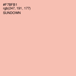 #F7BFB1 - Sundown Color Image