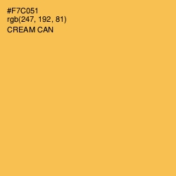 #F7C051 - Cream Can Color Image