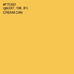 #F7C651 - Cream Can Color Image