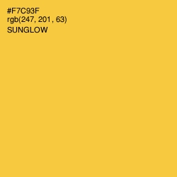 #F7C93F - Sunglow Color Image