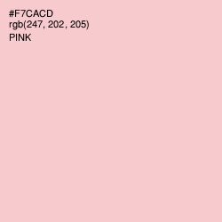 #F7CACD - Pink Color Image