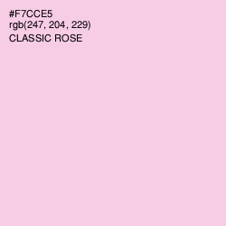 #F7CCE5 - Classic Rose Color Image