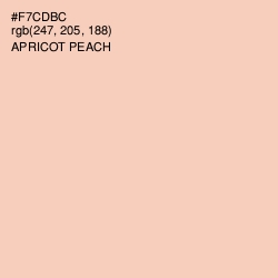 #F7CDBC - Apricot Peach Color Image