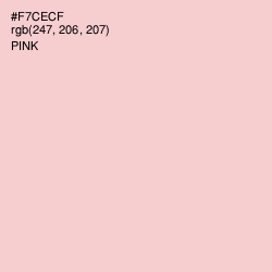 #F7CECF - Pink Color Image
