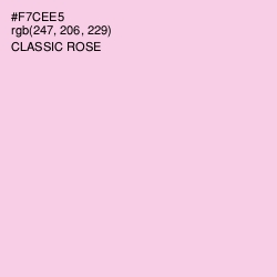 #F7CEE5 - Classic Rose Color Image