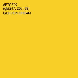 #F7CF27 - Golden Dream Color Image