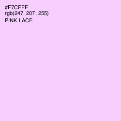 #F7CFFF - Pink Lace Color Image