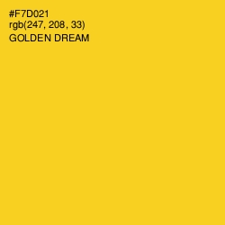 #F7D021 - Golden Dream Color Image