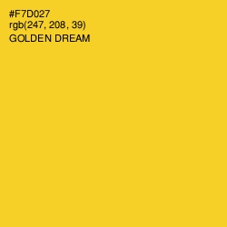 #F7D027 - Golden Dream Color Image