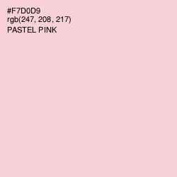 #F7D0D9 - Pastel Pink Color Image