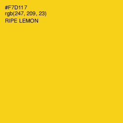 #F7D117 - Ripe Lemon Color Image