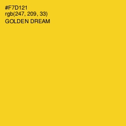 #F7D121 - Golden Dream Color Image