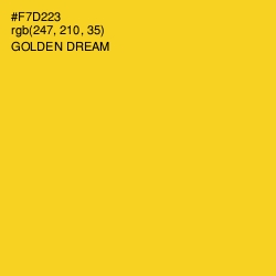 #F7D223 - Golden Dream Color Image