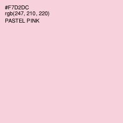 #F7D2DC - Pastel Pink Color Image