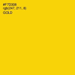 #F7D308 - Gold Color Image