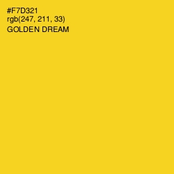 #F7D321 - Golden Dream Color Image