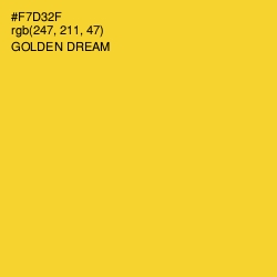 #F7D32F - Golden Dream Color Image