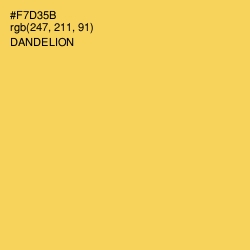 #F7D35B - Dandelion Color Image