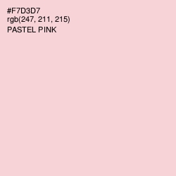 #F7D3D7 - Pastel Pink Color Image
