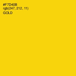 #F7D40B - Gold Color Image