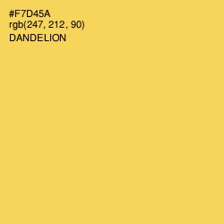 #F7D45A - Dandelion Color Image