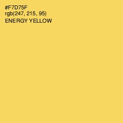 #F7D75F - Energy Yellow Color Image