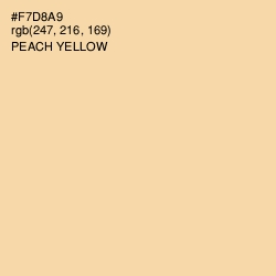 #F7D8A9 - Peach Yellow Color Image