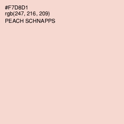 #F7D8D1 - Peach Schnapps Color Image