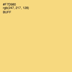 #F7D980 - Buff Color Image