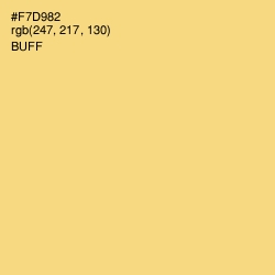 #F7D982 - Buff Color Image